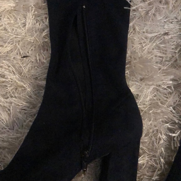 Midnight Thigh high boots - ZARA - Picture 3 of 7